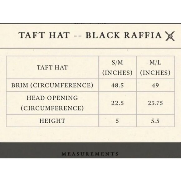 ?DOEN? Taft Hat ~ Black Raffia Small/Medium NWT Doen | Accessories | Doen Taft Hat In Natural Raffia | Poshmark main image 2